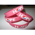 Wristbands Debossed with Color Fill 8"x1/2" Assorted